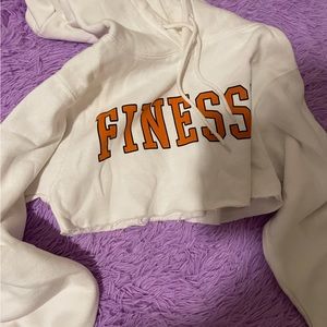 Finesse crop hoodie